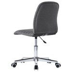 vidaXL Chaises à manger lot de 2 gris foncé tissu