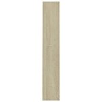 vidaXL Armoires à CD 2 Pièces Chêne sonoma 21x16x93 5cm Bois d'ingénierie