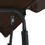 vidaXL Balancelle de jardin Café 170 x 110 x 153 cm