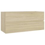 vidaXL Armoire d'évier lavabo intégré chêne sonoma bois d'ingénierie