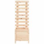 vidaXL Jardinière avec support 39x39 5x114 cm bois de pin massif