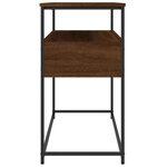 vidaXL Table console chêne marron 100x40x75 cm bois d'ingénierie