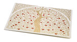 PAPERTREE GAIA Lot de 5 Enveloppes cadeau A5 Ivoire/Rouge