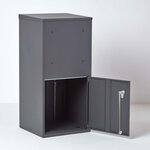 Boîte à colis Extra Large Gris foncé 2 portes Acier galvanisé SMART PARCEL BOX®