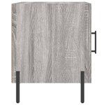 vidaXL Tables de chevet 2 Pièces sonoma gris 40x40x50cm bois d'ingénierie