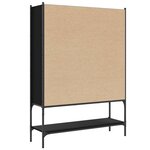 vidaXL Bibliothèque noir 102x30x141 5 cm bois d'ingénierie