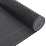 vidaXL Tapis rectangulaire noir 80x100 cm bambou