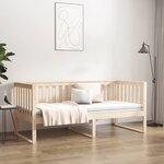 vidaXL Lit de jour sans matelas 100x200 cm bois de pin massif