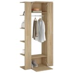 vidaXL Armoires de couloir 2 Pièces Chêne Sonoma Bois d'ingénierie