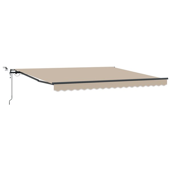 Store rétractable automatique vidaXL avec LED beige 400x300 cm