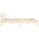 vidaXL Cadre de lit Bois de pin massif 140x200 cm
