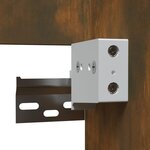 vidaXL Armoire de bain avec miroir Chêne fumé Bois d'ingénierie
