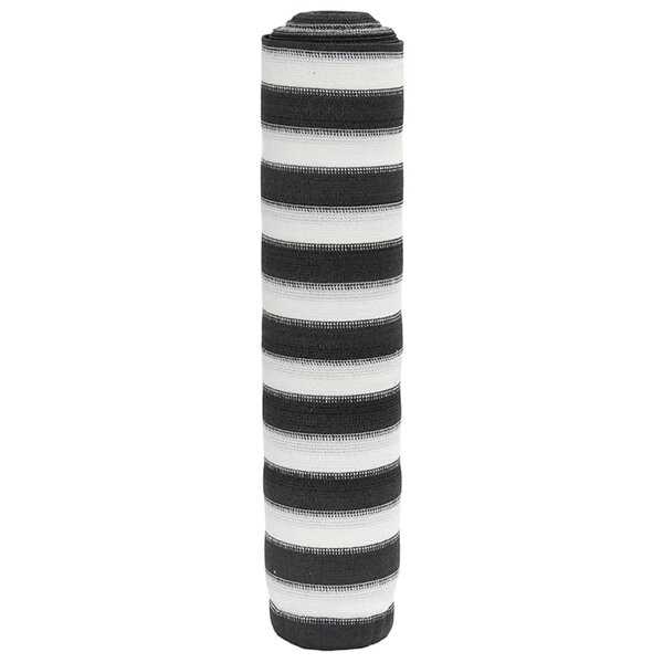 vidaXL Filet brise-vue anthracite et blanc 1 8x10 m PEHD 150 g/m²