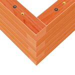 vidaXL Jardinière cire marron 90x40x23 cm bois de pin massif
