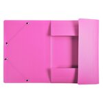 Chemise À Élastiques 3 Rabats Pp Opak - A4 - Rose - X 50 - Exacompta