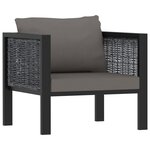 Salon de jardin meuble d'extérieur ensemble de mobilier 6 pièces avec coussins résine tressée anthracite 02_0016852