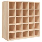 vidaXL Armoire à vin 56x25x56 cm Bois de pin massif