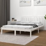 vidaXL Cadre de lit Blanc Bois de pin massif 200x200 cm