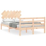 vidaXL Cadre de lit sans matelas bois massif