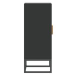 vidaXL Buffet noir 60x30x75 cm bois d'ingénierie