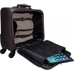 Valise trolley pour ordinateur portable 17" marron