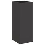 vidaXL Jardinière noir 32x29x75 cm acier laminé à froid