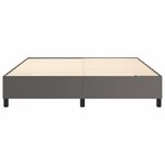 vidaXL Cadre de lit Gris 180x200 cm Similicuir