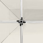 vidaXL Tente de réception pliable avec parois Aluminium 4 5x3 m Crème