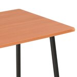 vidaXL Bureau avec étagère Noir et marron 102x50x117 cm