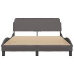 vidaXL Cadre de lit sans matelas gris 120x200 cm similicuir