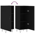 vidaXL Buffet Noir 34 5x34x90 cm Bois d'ingénierie