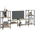 vidaXL Meuble TV chêne sonoma 206 5x28 5x95 cm bois d'ingénierie