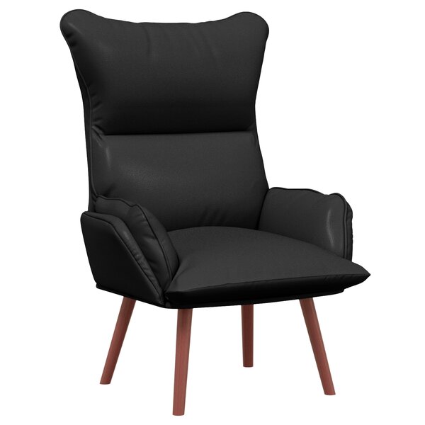 Fauteuil Relaxant vidaXL Noir en Cuir Synthétique