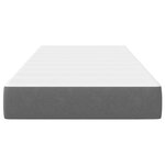 Matelas à ressorts ensachés vidaXL Gris clair Moyen 80x200x20 cm Tissu