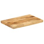 vidaXL Dessus de table 60x20x2 5 cm bord vif bois massif manguier brut