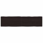 vidaXL Dessus de table bois massif traité bordure assortie
