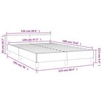 vidaXL Cadre de lit sans matelas crème 120x190 cm tissu