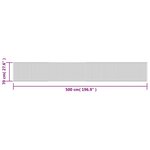 vidaXL Tapis rectangulaire marron foncé 70x500 cm bambou