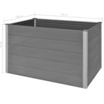 vidaXL Lit surélevé de jardin WPC 150x100x91 cm Gris