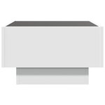 vidaXL Table basse avec LED blanc 50x50x30 cm bois d'ingénierie