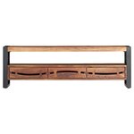 vidaXL Meuble TV 140x30x45 cm Bois d'acacia massif
