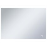 vidaXL Miroir mural à LED de salle de bain et capteur tactile 80x60 cm