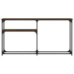 vidaXL Table console chêne marron 145x22 5x75 cm bois d'ingénierie