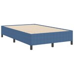 vidaXL Cadre de lit Bleu 120x190 cm Tissu Corde