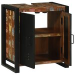 vidaXL cabinet sous évier 55x35x60 cm Bois massif récupéré