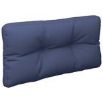 vidaXL Ensemble de coussins en palette bleu marine 70x40x12 cm tissu