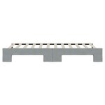 vidaXL Lit de jour avec lit gigogne gris clair 90x200 cm tissu