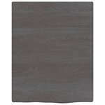 vidaXL Étagère murale marron foncé 40x50x2 cm bois chêne massif traité