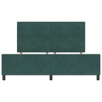 vidaXL Cadre de Lit Vert Foncé 180x200 cm Velours