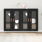 vidaXL Armoires Murales 2 Pièces Chêne Noir 69 5x34x90 cm Bois d'Ingénierie